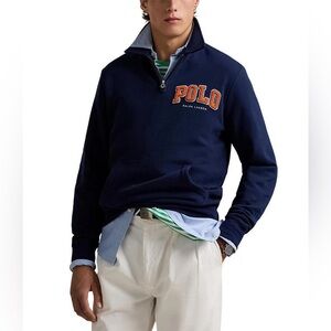 NWT Polo Ralph Lauren The RL Fleece Logo Collared Sweatshirt